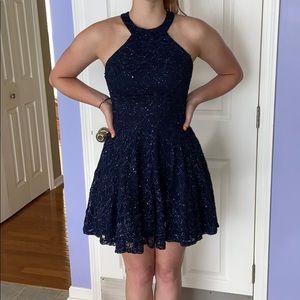 Navy blue formal dress